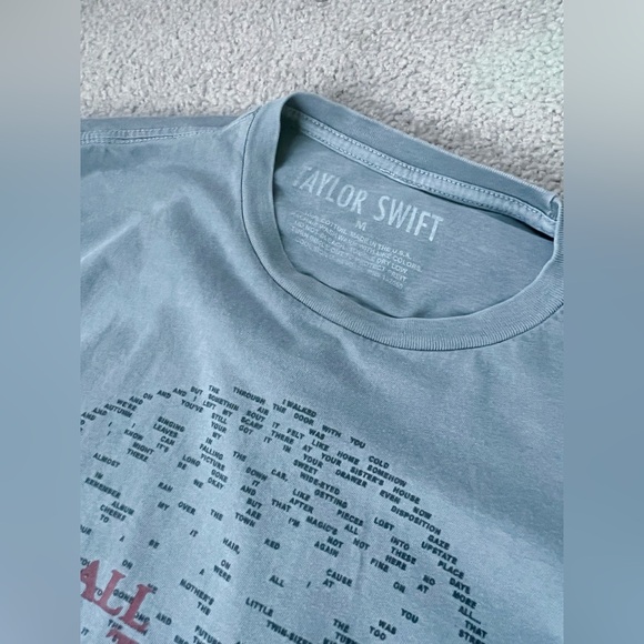Taylor Swift All Too Well Gray T-Shirt (Official Merchandise) size M - Picture 5 of 6